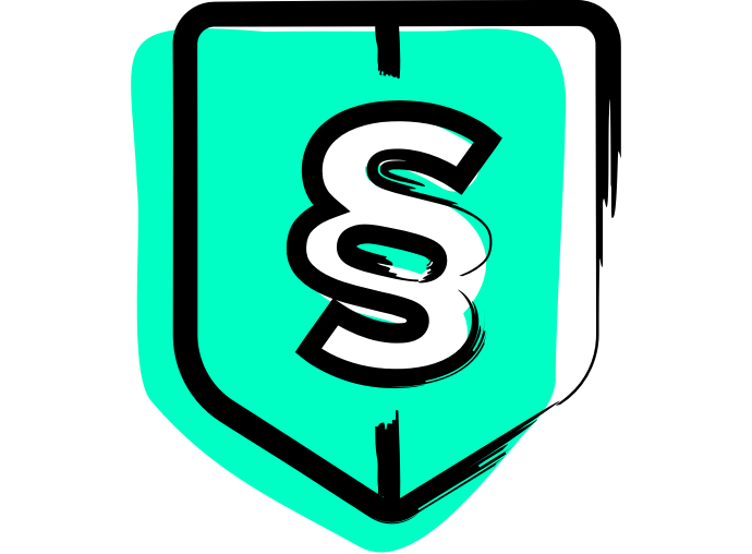 QuickCover.ch – Rechtsschutzversicherung für junge Erwachsene im Alltag Schild mit einem Rechtssymbol als Darstellung des Rechtsschutzes für junge Erwachsene von QuickCover.ch